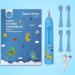 7AM2M Kids Electric Toothbrush with 4 Brush Heads | 3 Modes, IPX7 Waterproof, Smart Timer | Ages 3+ (Blue) - Buy Online on GoSupps.com