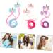 minkissy 3 Pairs Wig Girl Hair Bows Kids Headdress Multi Colors Kids Hair Extensions Hair Extension Barrettes Colored Ponytail Hair Clips Issue Card To Weave Toddler High Temperature Wire - Buy Online on GoSupps.com