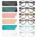 GIBLOGO Stylish 6 Pack Reading Glasses for Women Men - Blue Light Blocking Computer Readers - Ease Blurry Vision & Dry Eyes (6-Pack Mix 01 1.75) 6-pack Mix 01 1.75 x