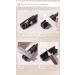 6-Piece Waterproof Eyebrow Pencil Set - Brown Dark Brown Light Brown Black Gray & Gray-Brown with Pencil Pointer - Perfect for All Skin Tones - Buy Online on GoSupps.com
