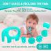 Baby Elefun Teething Toy Ring - BPA Free Silicone Teether for 0-12 Months - Elephant Teether Ring for Easy Holding - Turquoise, Perfect Christmas Gift - Buy Online on GoSupps.com