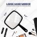 DecorRack Large Hand Mirror - Multi-Purpose Mirror for Travel, Makeup, Desk, Grooming, and Shaving - Random Color - 5.5 W x 6.6 L - Buy Online on GoSupps.com