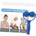 Minkissy Hand Massager & Neck Roller - Deep Tissue Massage Device for Shoulders & Body - 2 Pieces (20x11cm) - Blue - Buy Online on GoSupps.com