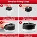 Tilcore Collapsible Protein Shaker & Water Bottle - 600ml / 20oz | Leak-Proof Food-Grade Silicone Reusable Black - Buy Online on GoSupps.com