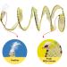 FINEASY Collapsible Cat Tunnel Interactive Cat Toys for Indoor Cats Kitten Cats Feather Mice Teaser Wand S-Shaped Outdoor Play Toys for Kitten Cats Puppy Dog Rabbit Yellow - Buy Online on GoSupps.com