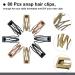Dingion 80 Pcs Double Grip Hair Clips for Women & Girls - Metal Snap Barrettes in 4 Colors - Buy Online on GoSupps.com