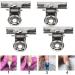 Nail Fiberglass Clip Ergonomic 10pcs Portable Wear Resistant Nail Pinching Extension Clip Firm Metal for Home for Women for Nail Salon - Buy Online on GoSupps.com