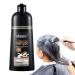 Raxove Coconut Color Shampoo 500ml - Long-lasting coconut black hair dye for men and women - Long-lasting color shampoo - Plant-based black shampoo to protect hair and prevent damage