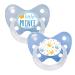 Dentistar Silikon Schnuller 2-Set- Size 3 from 14 months- tooth and jaw-friendly nipple with dental level- BPA-free- Made in Germany- Prince Prince size 3 (2 pack)
