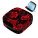 Romantic Valentine's Day Red Rose Flower Sanitary Napkin Storage Bag Menstrual Cup Pouch Small Makeup Sanitary Pads Organizer Small Portable Large Capacity for Girls Multicoloured 08