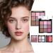 Palette de fards paupi res et blush - Poudre fard paupi res blush illuminateur maquillage f minin brillant mat durable pour visage f te nuit photos beaut #01 - Buy Online on GoSupps.com