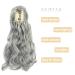 45cm Dark Gray Gairyan Ponytail Extensions - Clip-In Claw Ponytail Curly & Wavy Synthetic Hair for Women - Buy Online on GoSupps.com