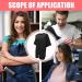 Buy Lurrose Short Sleeve Waterproof Salon Smocks & Hairdressing Capes - Black Nylon Cape for Barbers & Makeup Artists - Buy Online on GoSupps.com