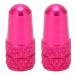 Chiciris bike Presta valve cap 2 pieces Presta valve cap bicycle valve cover aluminum alloy Bicycle tire valve cap dust protection sleeves (rose red) tirevalvestemcap rose red comme le montre la figure