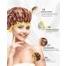 Oversized Waterproof Shower Cap for Men and Women | Reusable X-Large Golden Stripes Fashionable Cap by mikimini - 1 Pack - Buy Online on GoSupps.com