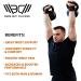 WARM BODY COLD MIND Premium Velcro Weight Lifting Wrist Wraps for Crossfit Powerlifting Deadlift Gym Workout - Heavy-Duty Wrist Support with Thumb Loop - Buy Online on GoSupps.com