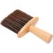 Large Barber Hair Cutting Brush with Wooden Handle Barber Face Brush for Face Neck Duster Hair Cutting Accessories (Brown) - Buy Online on GoSupps.com