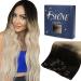 FSHINE CLIP Extensions Real Hair Brown Fading to Ashblond and Platinblond 35cm Remy Hair Extensions Clip in real hair smooth hair 120g 7 pieces #2/16/60 2.5 Clip #2/16/60 35cm