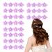 SOVOEY 30pcs Purple Hair Accessories - Small Purple Flower Hair Clips Mini Barrettes Cute Hair Pins Wedding Hair Decorative for Girls Women