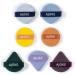 AJOKE 7Pcs Triangle powder puff  round powder puff  special sponge powder puff for liquid foundation  air cushion powder puff combination set  dry and wet makeup powder puff tools (starry sky Series)