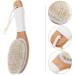 PATKAW Body Bathing Brush Horsehair Back Scrubber Bath Exfoliating Brush Bathroom Body Scrubber - Buy Online on GoSupps.com