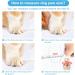 COMSLE Waterproof Dog Boots for Large Dogs | 4Pcs Set Paw Protectors with Reflective Straps | Anti Slip Soles | Size 6 (Width 5.6-6.6CM) Blue - Buy Online on GoSupps.com