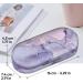 Fintie Hardcase Glasses Case & Contact Lens Container - Double-Sided Travel Set with Mirror - Purple Marble Design - Buy Online on GoSupps.com