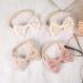 Euioovm Baby Girl Hair Bands - 4 Pack Bow Headbands for Toddlers | Embroidered & Printed Nylon Headgear - Buy Online on GoSupps.com