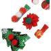 Christmas Hair Clips Kit Red Glitter Christmas Hair Barrettes Cute Hair Clips for Party - Buy Online on GoSupps.com