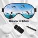 Happy Penguin Light Blocking Eye Mask - Soft Adjustable Sleep Mask for Travel & Yoga | Black - Buy Online on GoSupps.com