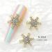 Stand Out With 10pcs 3D Art Alloy Snowflake Embellishments Fashionable Decorations X1231 - Buy Online on GoSupps.com
