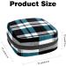Buy Women's Bond Storage Pockets Stylish Black & Blue Scottish Plaid Portable Period Kit for Girls - Buy Online on GoSupps.com