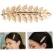 LEORX Gold Leaf Barrettes Metal Olive Leaf Hair Clip Minimalist Goddess Spring Hair Clip for Women - Buy Online on GoSupps.com