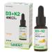 Certified Organic Vitamin D3 & K2 (MK7-Natto) - 490 Drops- Support Your Bones Immune System - Non-GMO - Gluten Free - Made in Canada (13.5 ml (Pack of 1))