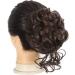 Light Brown Claw Clip Messy Bun Hairpiece | Wavy Curly Chignon Updo | Synthetic Hair Ponytail for Women - Buy Online on GoSupps.com