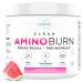 AminoBurn - Vegan Amino Acids Energy Pre Workout Drink for Women/Men (Watermelon) Sugar-Free Energy Drink Powder & Amino Acids Supplement - Natural Preworkout Energy and Fat Burner Weight Loss Drink Watermelon Rush 30 Serv…