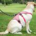 Belpro Multi-Purpose Dog Harness for Large Dogs No Pulling Reflective Adjustable Vest with Durable Handle XL Pink (1 Pack) - Buy Online on GoSupps.com
