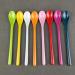 Set of 50 Hard Plastic Spoon Straws 9 Inch Detachable Straws Kitchen Utensil Stirring Spoon Coffee Spoon (Random Color)