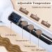 Hair Crimper Iron 0.6 Inch - Tourmaline Ceramic Fast Heat Adjustable Temp Dual Voltage | Perfect for All Hair Types - Buy Online on GoSupps.com