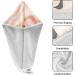 Super Absorbent Pink Beige Grey Hair Towels - Quick Drying Turbans 2 Pack for Women & Girls - Buy Online on GoSupps.com