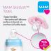 MAM Comfort All-Silicone Soothers 0-3 Months (Pack of 2) Soft and Light soother Premature and Newborn Essentials with Self Sterilising Travel Case Blue Blue 0 month - Buy Online on GoSupps.com
