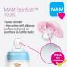 MAM Original Pure Pacifier Set for 2-6 Months - Sustainable Skinsoft Silicone Includes Case - Rosa/Lila - Buy Online on GoSupps.com