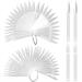 160 Pcs Stiletto Nail Swatch Sticks, Clear Nail Sample Sticks for Gel Polish Display Clear-160pcs