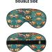Soft Black Sea Turtles Print Unisex Eye Mask | Comfortable Light-Blocking Sleep Mask for Travel & Home - Buy Online on GoSupps.com