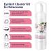 150ml Eyelash Extension Cleanser Kit | Kioooki Lash Shampoo with USB Mini Fan Brush & Makeup Remover Pad - Portable & Efficient Care for Lash Extensions - Buy Online on GoSupps.com
