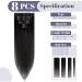 Buy Clip In Real Hair Extensions - 8 Piece Remy Hair Set Soft Black #1 (20 50cm 70g) - Affordable Quality for Gorgeous Volume - Buy Online on GoSupps.com