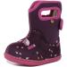 BOGS BABY WELLINGTON BOOTS PLUM FLOWER STRIPE 71565 SIZE UK 3-8 6.5 UK Child Farm Purple Multi