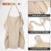 Huiguli Breastfeeding Cloth | Upgrade 76x110cm Musselin Nursing Cover | Soft Khaki Cotton Scarf for On-the-Go Privacy | Outdoor Nursing Apron with Storage Bag - Buy Online on GoSupps.com