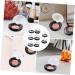 Healeved 8pcs Eye Shadow Blank Sample Containers Blusher Powder Trays Packing Box Plastic Cosmetic Travel 3.5x1.5cm Black - Buy Online on GoSupps.com