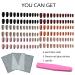 6 Packs Matte Coffin Press on Nails Set - 144 Pcs Medium Length Acrylic False Nails with Adhesive Tabs & Nail File - Solid Color Artificial Nails for Women - Buy Online on GoSupps.com